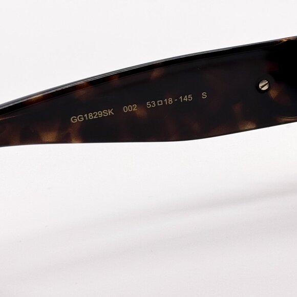 NEW GUCCI GG1829SK 002 DARK HAVANA WOMEN SUNGLASSES GUCCI - Picture 10 of 13